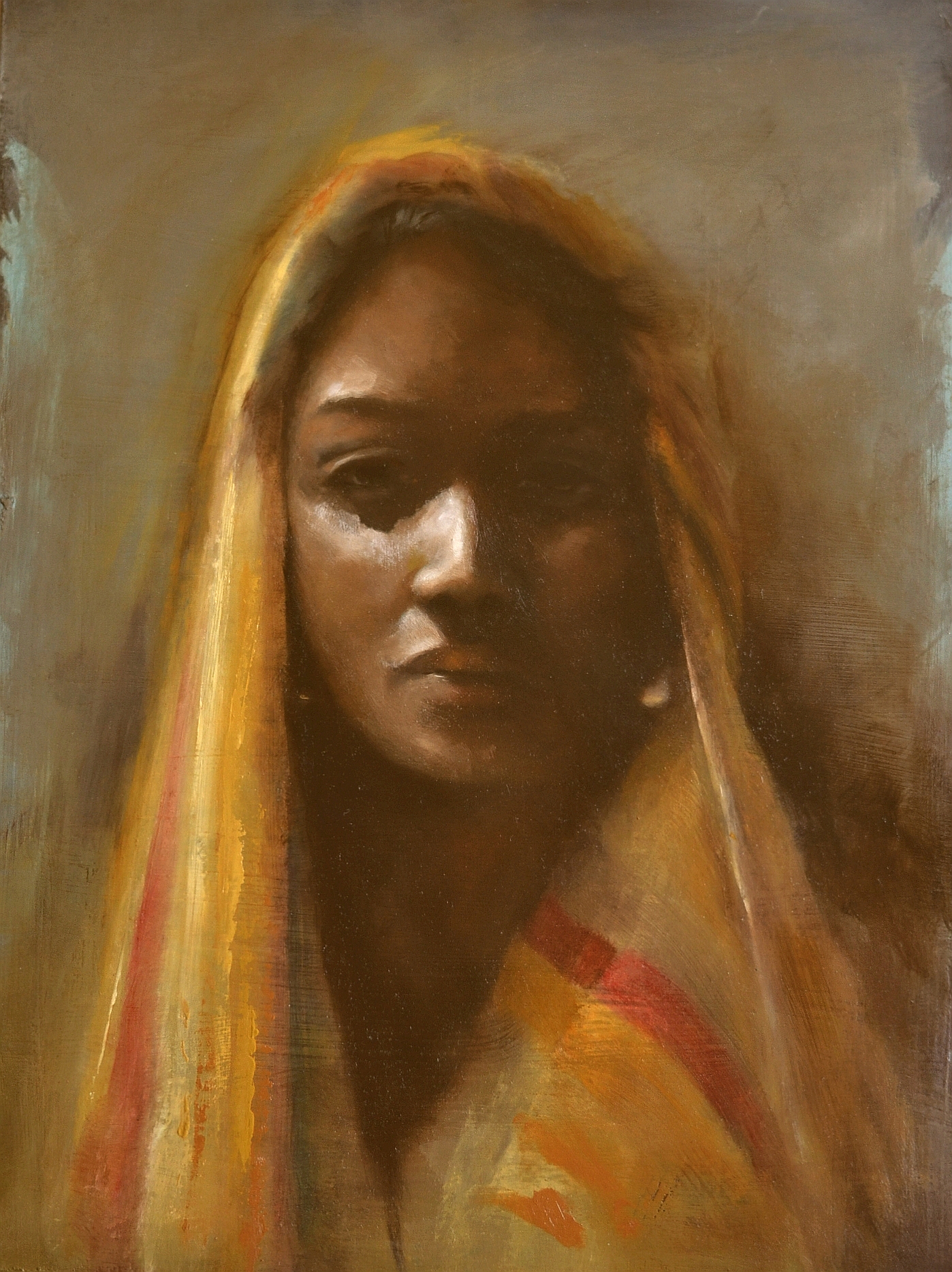 Woman of Ur, oil 16 x 12, $610 framed