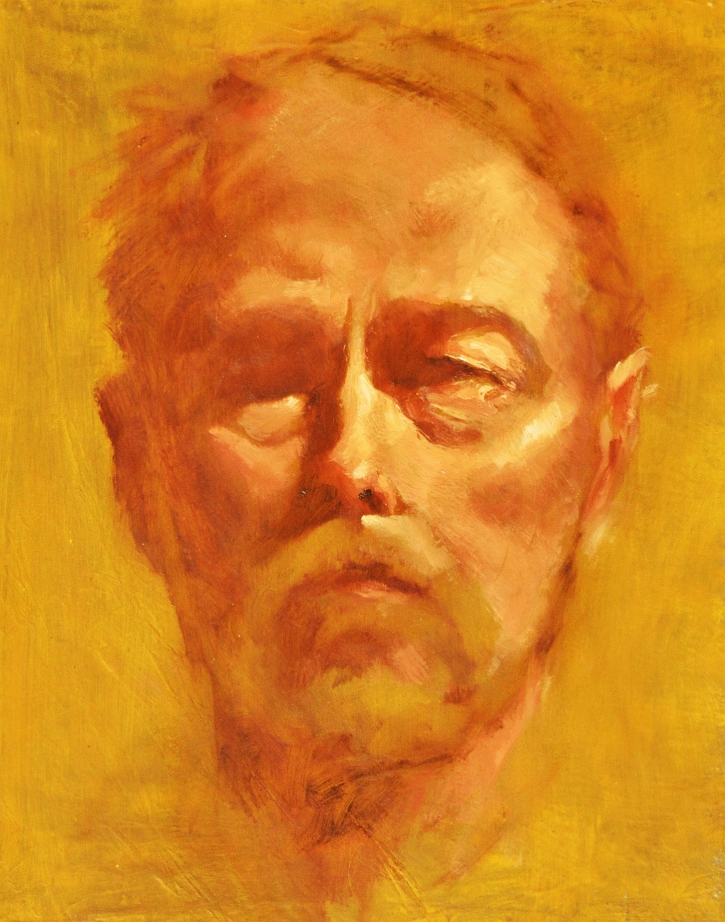 'Self Portrait', oil, 10 x 8